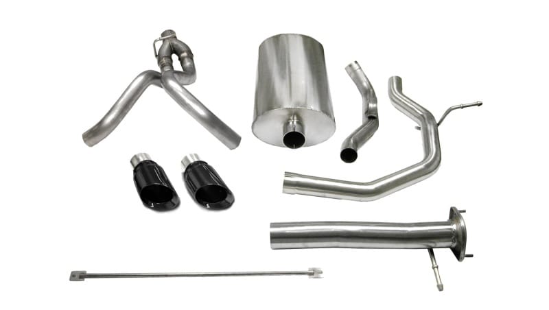 CORSA Performance — Corsa 2005-2006 Chevrolet SSR 5.3L V8 3in Cat-Back Dual Rear w Single 4in Black Pro-Series Tips
Exhaust