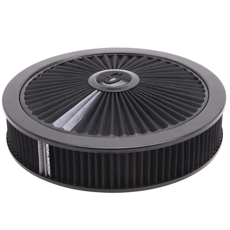 Edelbrock — Edelbrock Air Cleaner Pro-Flo High-Flow Series Round Filtered Top 14In Dia X 3 125In Dropped Base
AIR INDUCTION