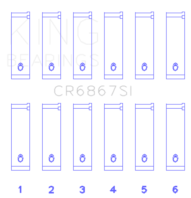 King Engine Bearings — King Engine Bearings Chrysler 215 Cid/241 Cid 24V (Size +0.75mm) Connecting Rod Bearing Set
Engine Bearing