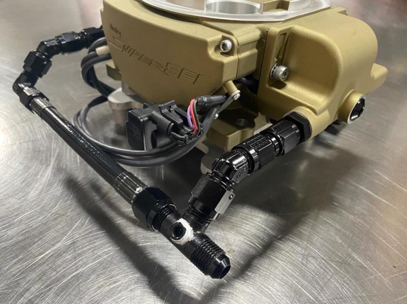 Fragola — Fragola 6AN Holly Sniper Q-Jet EFI Feed Line - Black Hose