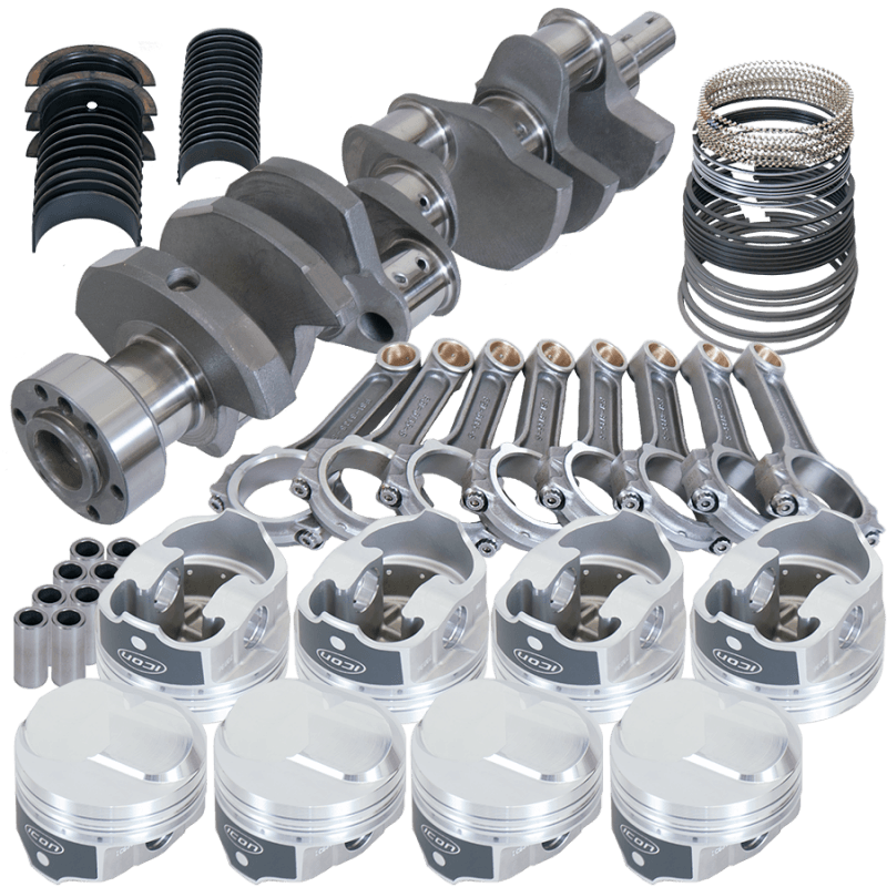 Eagle — Eagle Chevy 454 1Pc 4.000in Crank 6.135in I-Beam Rods 43cc Dome 4.350in Pistons Rotating Assembly
Pro Street Assembly