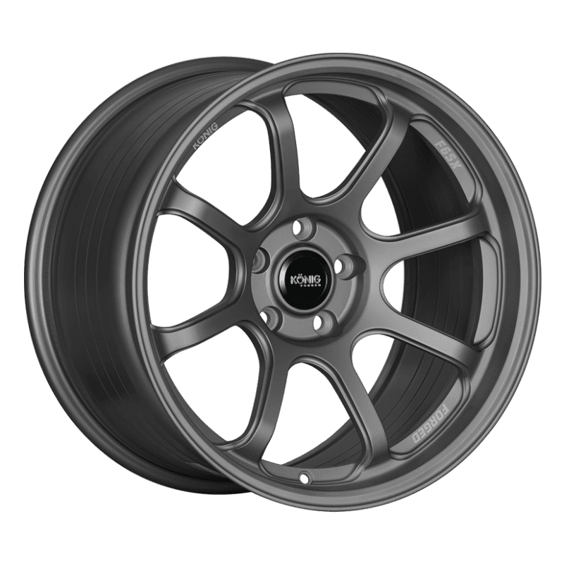 Konig — Konig Forged F6SX 17x9 5x114.3 ET43 Satin Grey Wheel (Knurled Bead)