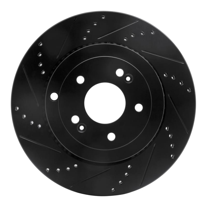 R1 Concepts — R1 10-16 Hyundai Genesis Coupe Rear Left Drilled & Slotted Black Brake Rotor
R1 Brake Rotor Drill