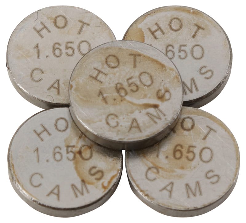 Hot Cams — Hot Cams 04-08 400 DVX/02-16 CRF 450 R 1.650mm Shim Kit - 5 Pack
