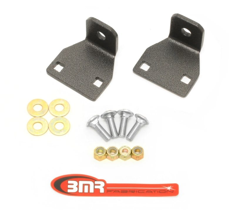 BMR Suspension — BMR 10-11 5th Gen Camaro Rear Lower Control Arm End Link Mounting Brace - Black Hammertone