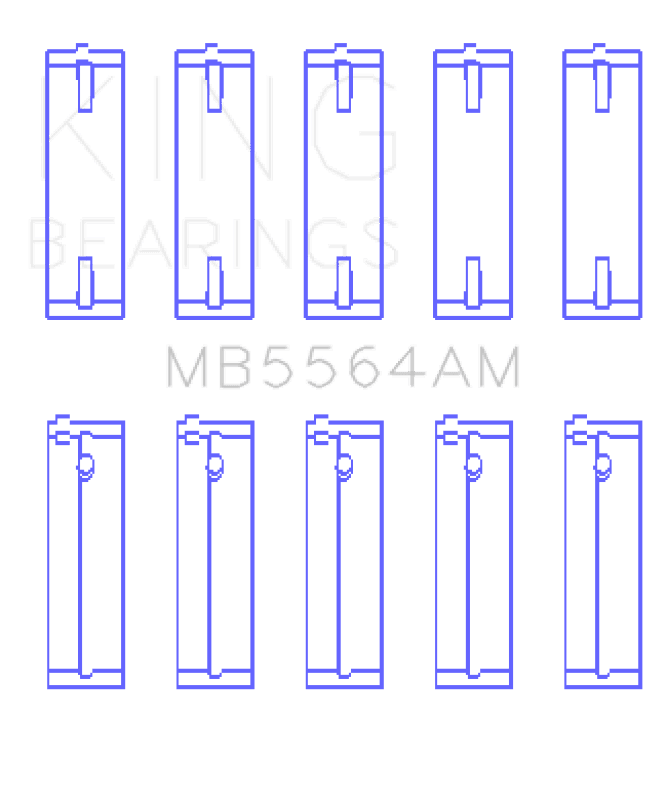King Engine Bearings — King Engine Bearings Toyota 3E (Size +1.0mm) Main Bearing Set
Engine Bearing