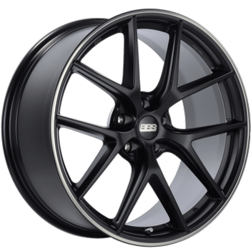 BBS — BBS CI-R 20x11.5 5x112 ET40 Satin Black Polished Rim Protector Wheel -82mm PFS/Clip Required