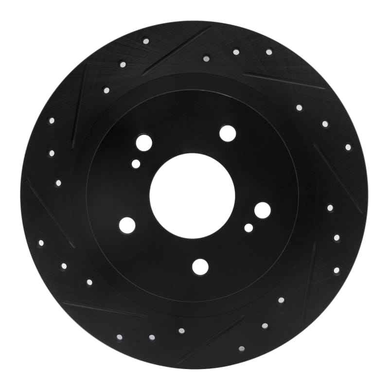 R1 Concepts — R1 1984-1988 Nissan 200SX Rear Left Drilled & Slotted Black Brake Rotor
R1 Brake Rotor Drill