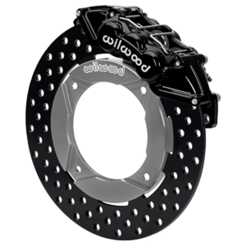 Wilwood — Wilwood 2019 Polaris Turbo UTV6 Front Kit 11.25in Drilled - Black