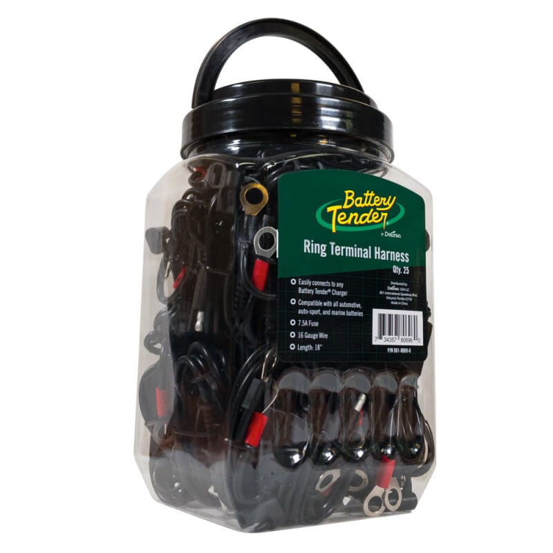 Battery Tender — Battery Tender Ring Terminal Accessory Cable Jar of 25