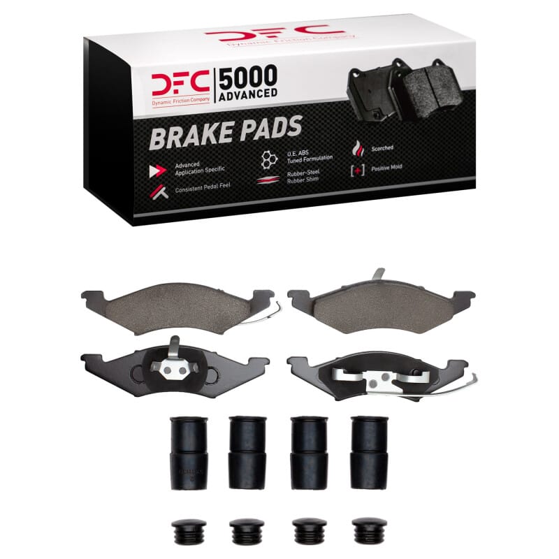 DFC — DFC 83-94 Ford EXP Front 5000 Advanced Semi Metallic Brake Pads and Hardware Kit
DFC Brake Pad Set