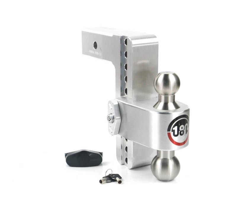 Weigh Safe — Weigh Safe 180 Hitch 8in Drop Hitch & 2.5in Shank (10K/18.5K GTWR) - Aluminum