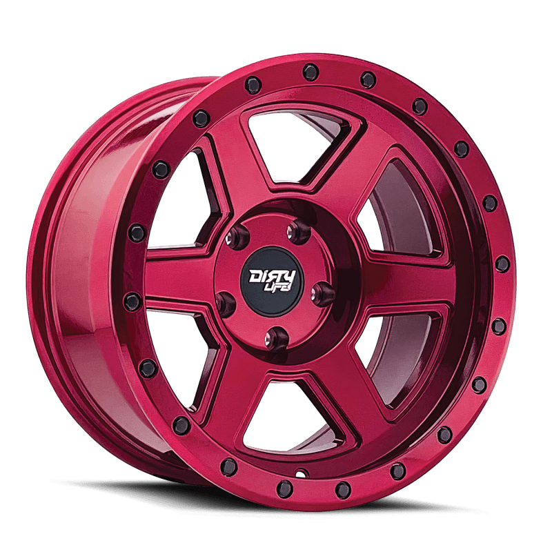 Dirty Life — Dirty Life Compound 9315 20x10 / 8x165.1 BP / -25mm Offset / 125.2mm Hub Crimson Candy Red Wheel