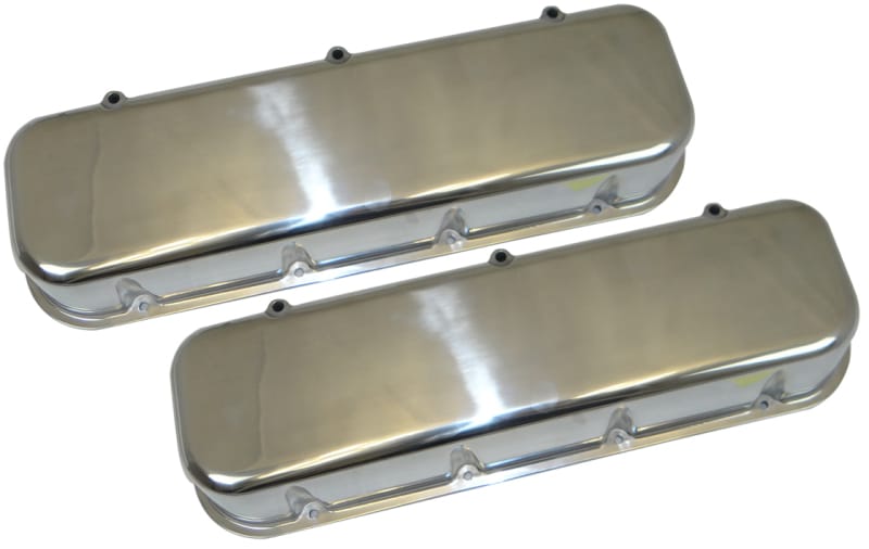 Moroso — Moroso Chevrolet Big Block Valve Cover - Tall - No Logo - Polished Aluminum - Pair