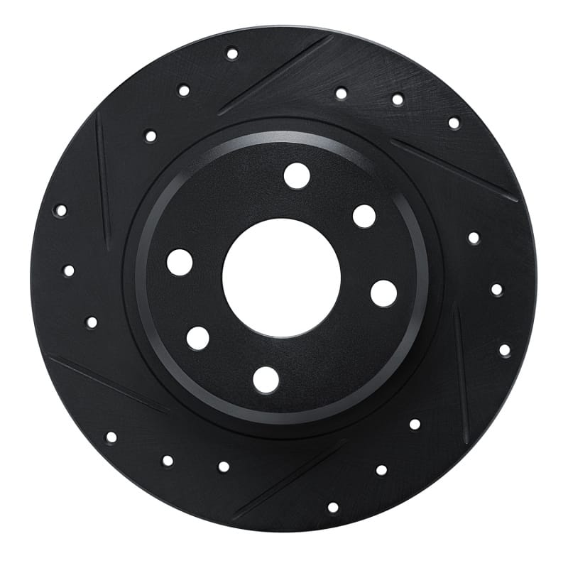 R1 Concepts — R1 90-93 Asuna SUNFIRE Rear Left Drilled & Slotted Black Brake Rotor
R1 Brake Rotor Drill