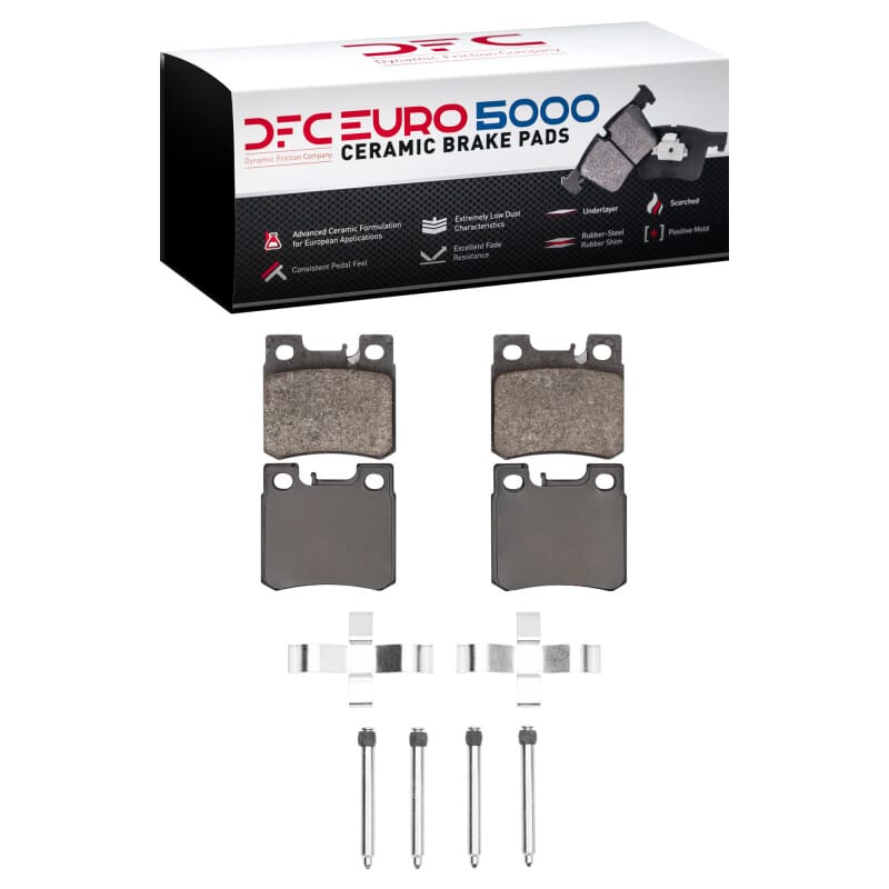 DFC — DFC 87-00 Mercedes-Benz C280 Rear Euro 5000 Ceramic Brake Pads and Hardware Kit
DFC EURO Pads + HW