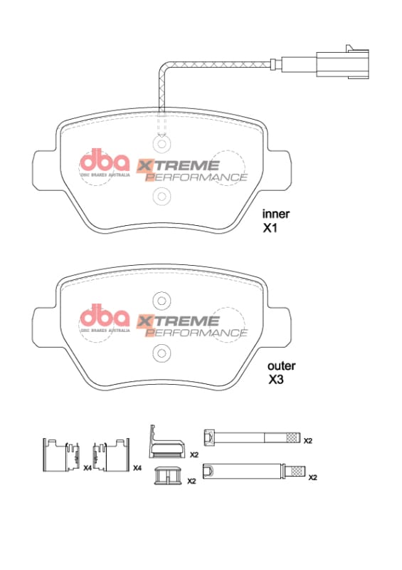 DBA — DBA 15-16 Maserati Quattroporte (w/360mm Front Rotor) XP Performance Rear Brake Pads
Brake Pad