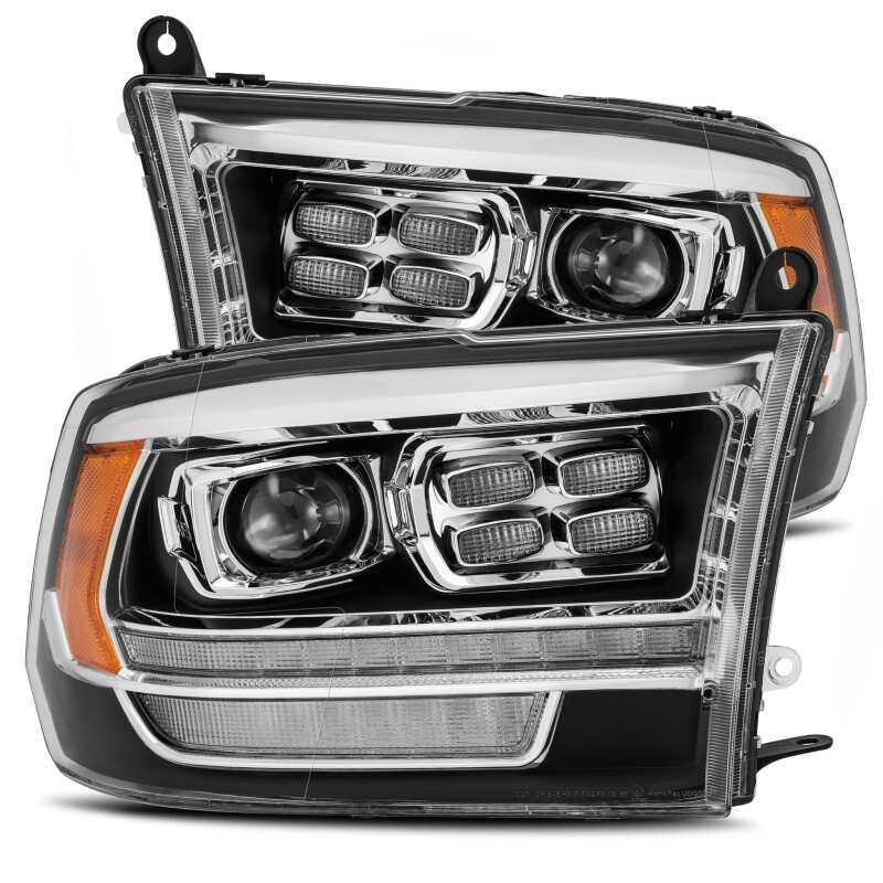 AlphaRex — AlphaRex 09-18 Dodge Ram 2500 LUXX LED Proj Headlights Plank Style Black w/Activ Light/DRL
Projector Headlights