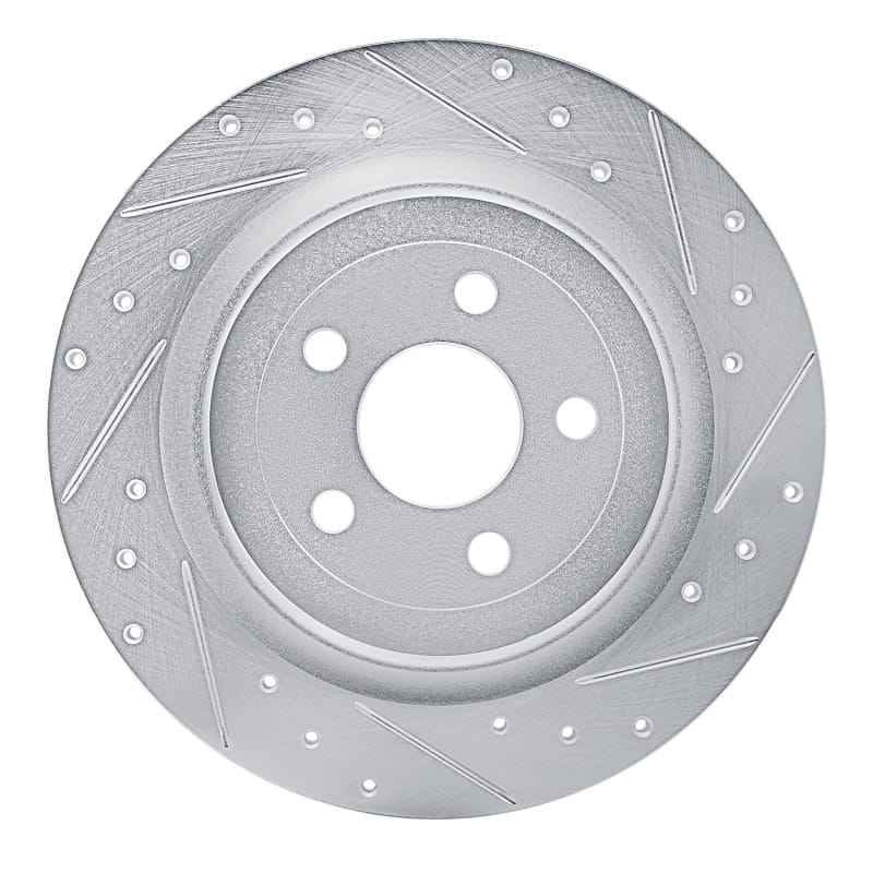 R1 Concepts — R1 2021-2025 Ford Mustang Mach-E Rear Right Drilled & Slotted Silver Brake Rotor
R1 Brake Rotor Drill