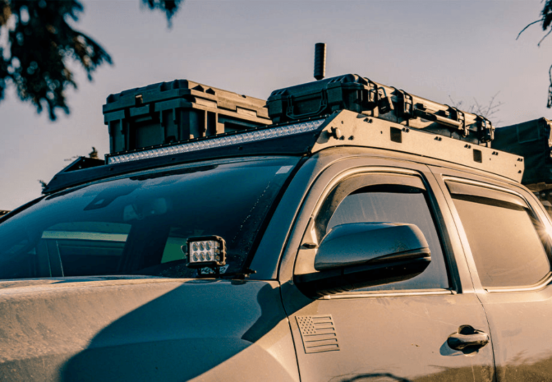 Cali Raised LED — Cali Raised 05-23 Toyota Tacoma Premium Roof Rack - Blue Small/No Lights