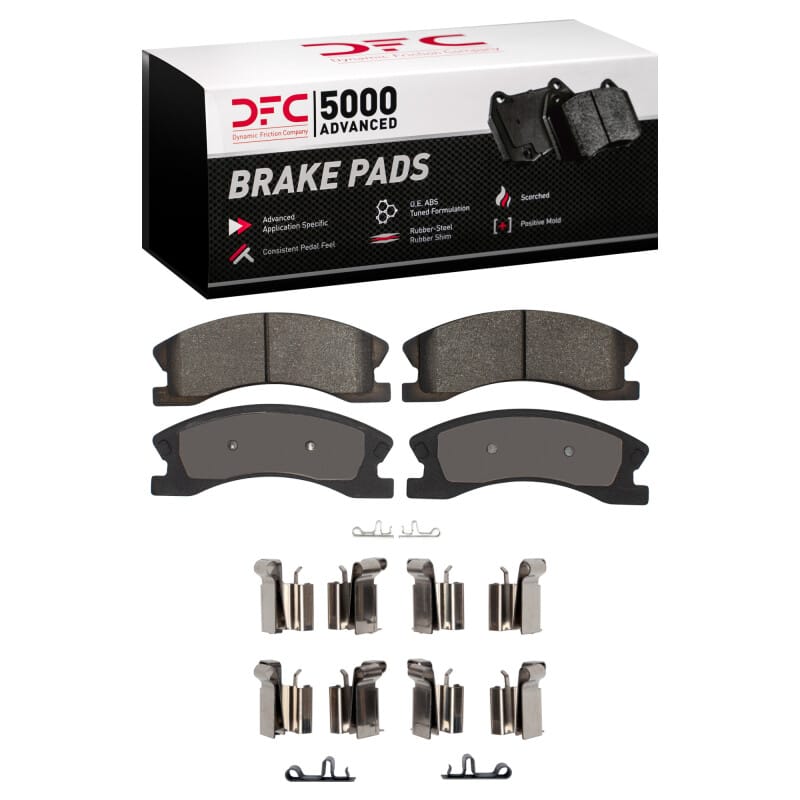 DFC — DFC 99-04 Jeep Grand Cherokee Front 5000 Advanced Semi Metallic Brake Pads and Hardware Kit
DFC Brake Pad Set