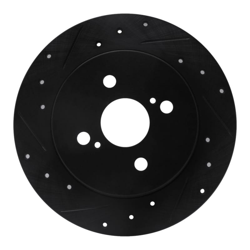 R1 Concepts — R1 12-18 Toyota Yaris (USA/Canada) Rear Left Drilled & Slotted Black Brake Rotor
R1 Brake Rotor Drill