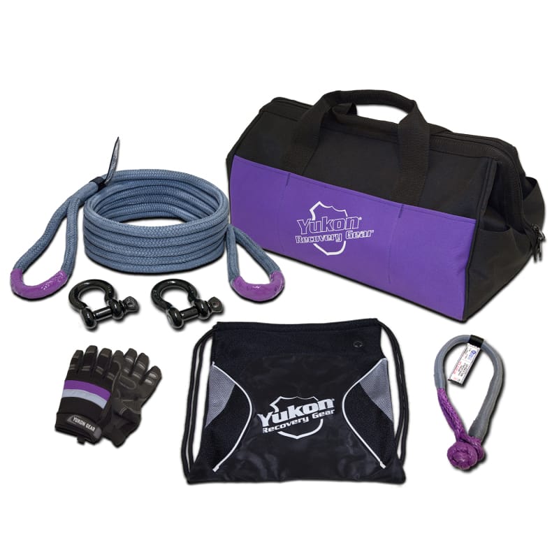Yukon Gear & Axle — Yukon Gear Recovery Gear Kit w/ 3/4in. Kinetic Rope Tow Strap
Yukon Recovery Kit