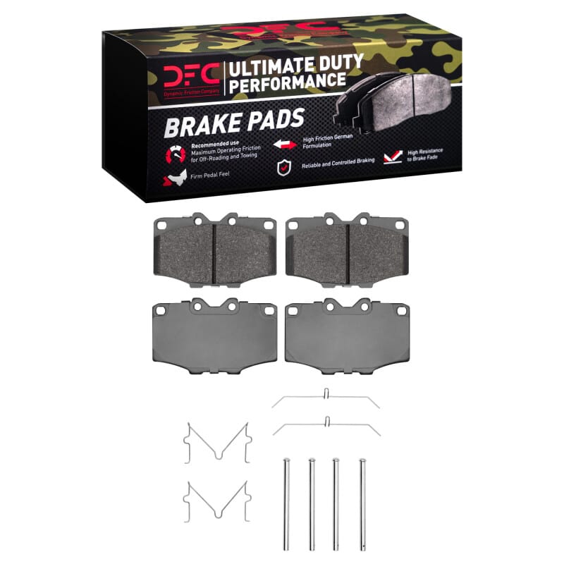 DFC — DFC 76-89 Toyota Land Cruiser Front Ultimate Duty Performance Brake Pads and Hardware Kit
DFC Brake Pad Set