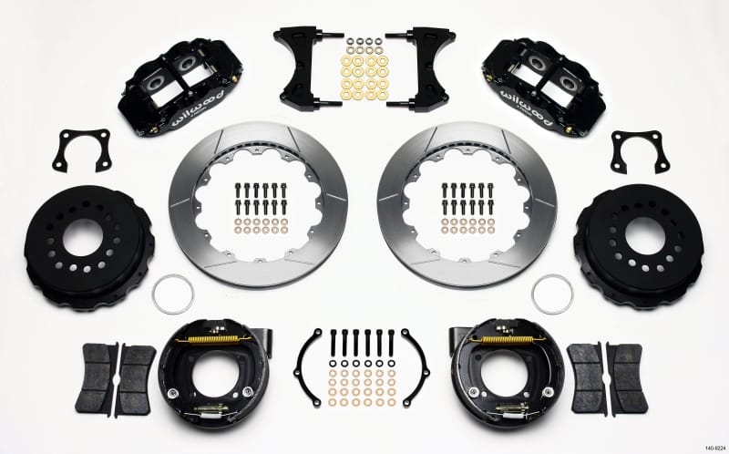 Wilwood — Wilwood Narrow Superlite 4R Rear P-Brk Kit 12.88in 58-64 Olds/Pontiac Ends 2.81in Offset
BRAKE KIT