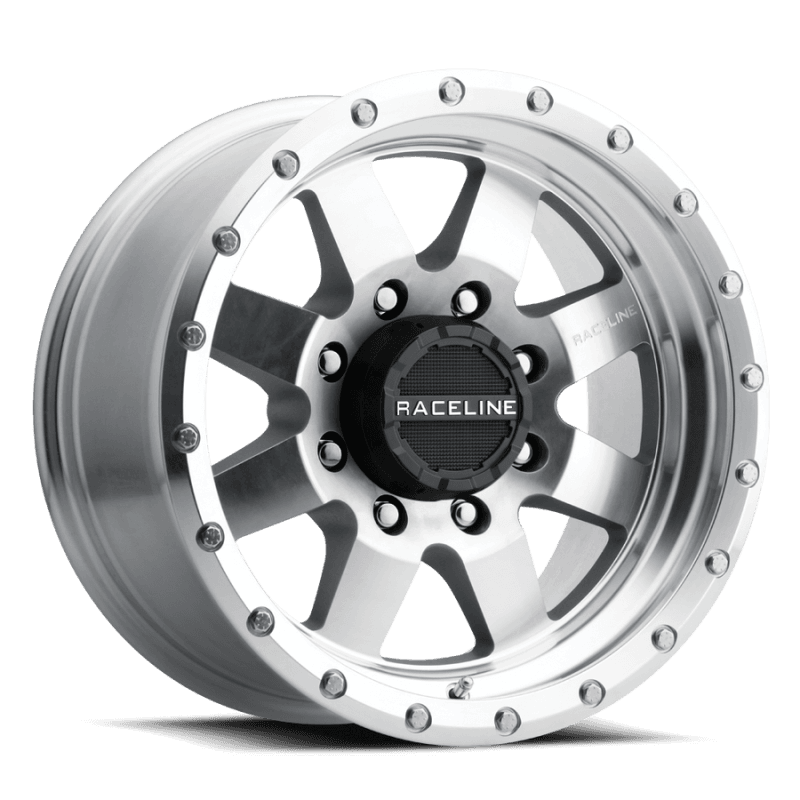 Raceline — Raceline 935MC Defender 17x9in / 5x139.7 BP / -12mm Offset / 107.95mm Bore - Machined Wheel
