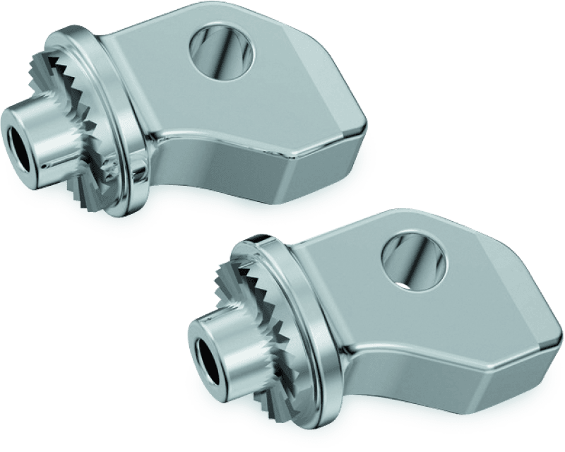 Kuryakyn — Kuryakyn Splined Peg Adapters Front Indian Scout Chrome