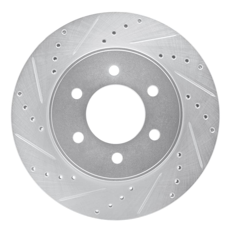 R1 Concepts — R1 04-08 Ford F-150 4WD Front Left Drilled & Slotted Silver Brake Rotor
R1 Brake Rotor Drill
