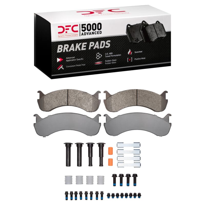 DFC — DFC 98-25 Beaver Motorcoach Monterey Rear/Front 5000 Adv Semi Metallic Brake Pads & Hardware Kit
DFC Brake Pad Set