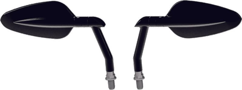 Burly Brand — Burly Brand Radar Mirror Set - Black