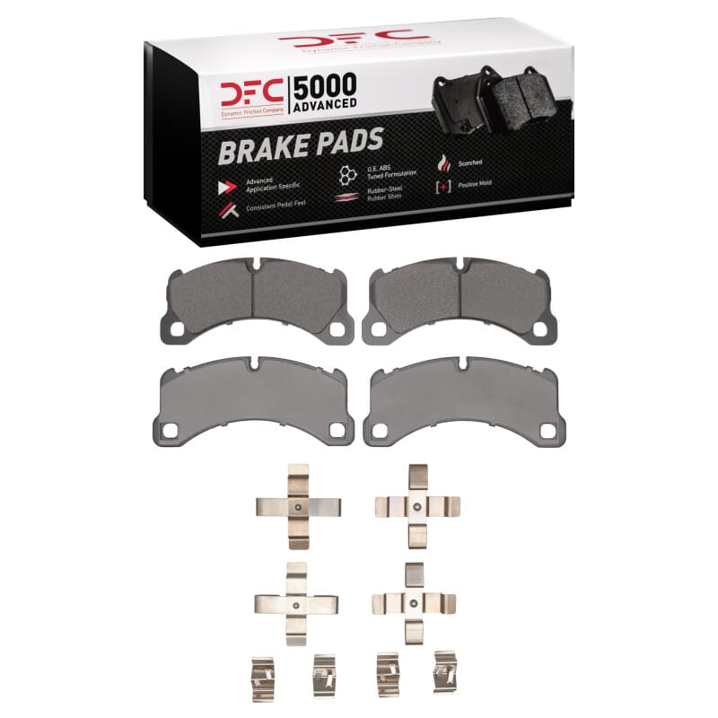 DFC — DFC 11-23 Porsche Cayenne Front 5000 Advanced Low Metallic Brake Pads and Hardware Kit
DFC Brake Pad Set