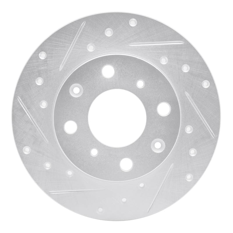 R1 Concepts — R1 84-87 Honda Civic Hatchback Front Left Drilled & Slotted Silver Brake Rotor
R1 Brake Rotor Drill