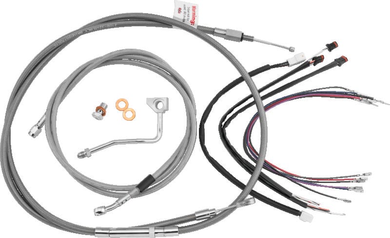 Burly Brand — Stainless Braid, For 14" Gorilla Bars ABS
