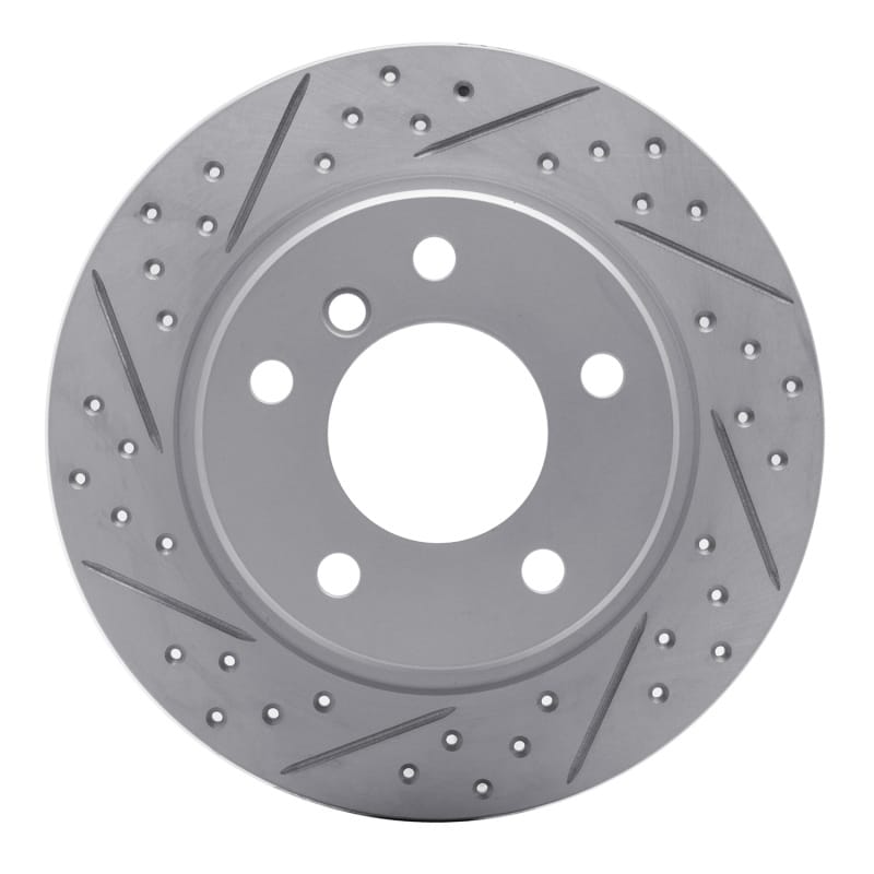 R1 Concepts — R1 91-99 BMW 318I Rear Right Drilled & Slotted Geo-Carbon Rotor