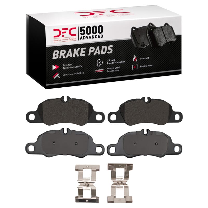 DFC — DFC 13-23 Porsche Boxster Front 5000 Advanced Low Metallic Brake Pads and Hardware Kit
DFC Brake Pad Set