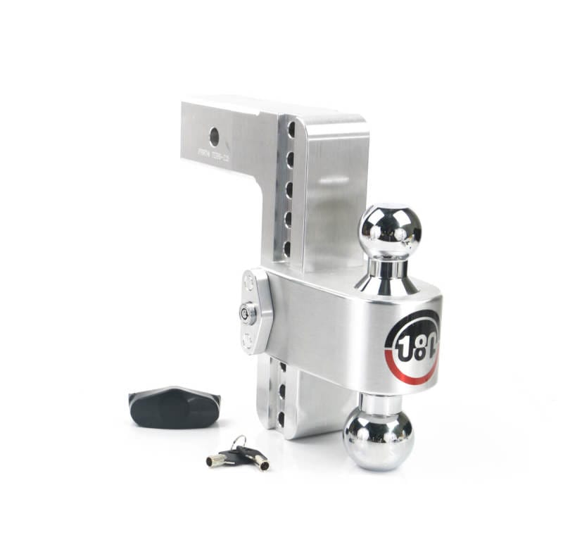 Weigh Safe — Weigh Safe 180 Hitch 8in Drop Hitch & 2.5in Shank (10K/18.5K GTWR) - Aluminum