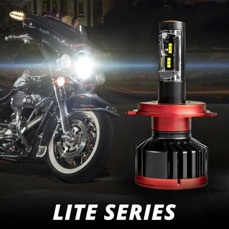 XKGLOW — XK Glow H4 Motorcycle-25W High/Low Headlight Bulb w/ Built-in Driver 2nd Gen