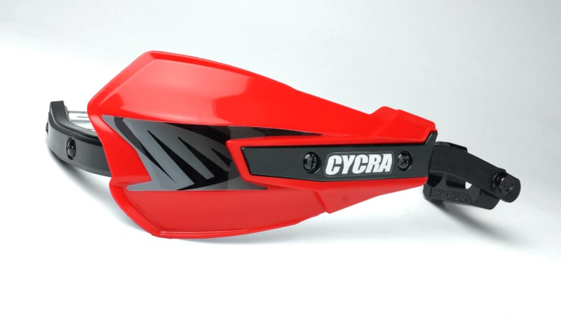 Cycra — Cycra Vortex Hand Guard/w Universal U-Clamps- Red
