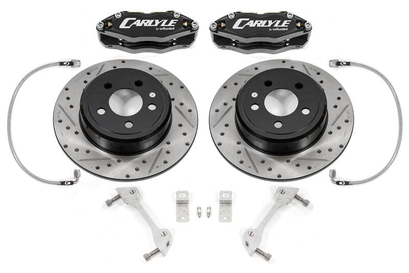 BMR Suspension — BMR 08-23 Dodge Challenger Brake Kit For 15in Conversion Black Calipers Non-Demon/Redeye