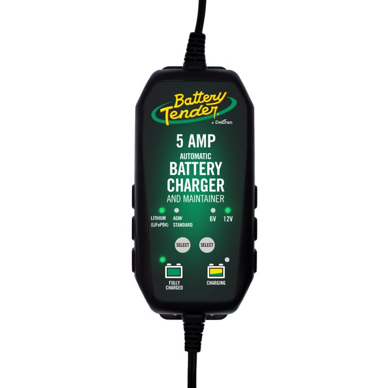 Battery Tender — Battery Tender 12V 5A Lead Acid & Lithium Selectable Battery Charger