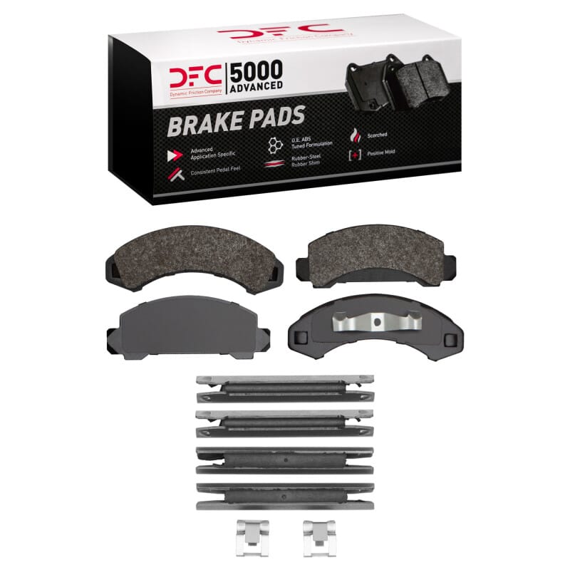 DFC — DFC 83-97 Ford Aerostar Front 5000 Advanced Semi Metallic Brake Pads and Hardware Kit
DFC Brake Pad Set