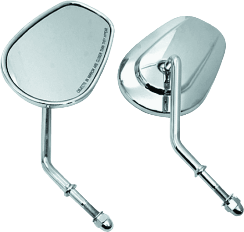 Bikers Choice — Bikers Choice Chrome Tapered Short Stem Mirrors Pr