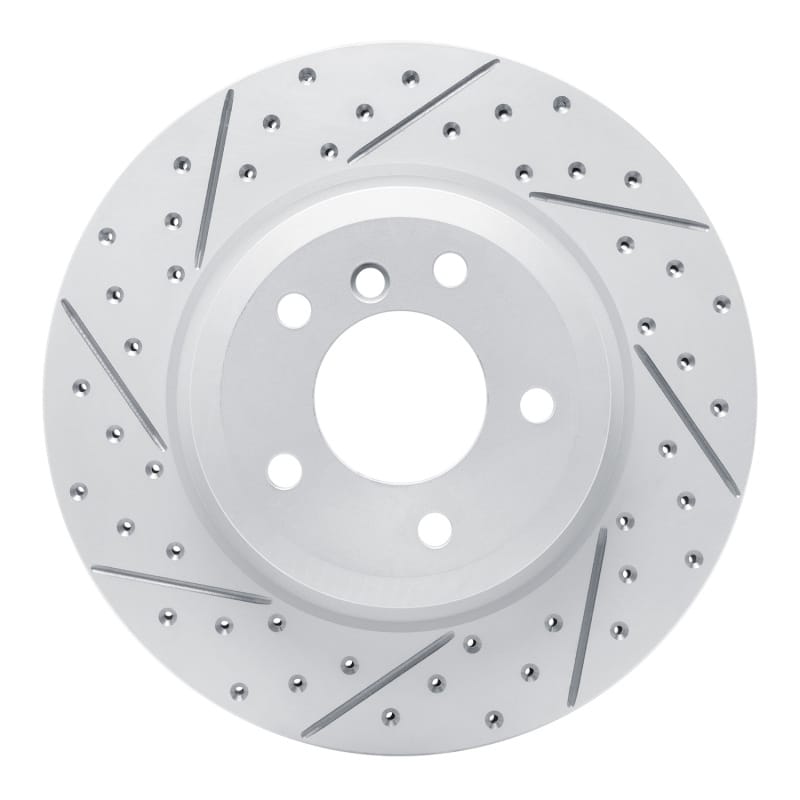 R1 Concepts — R1 11-16 BMW Z4 Rear Left Drilled & Slotted Geo-Carbon Rotor