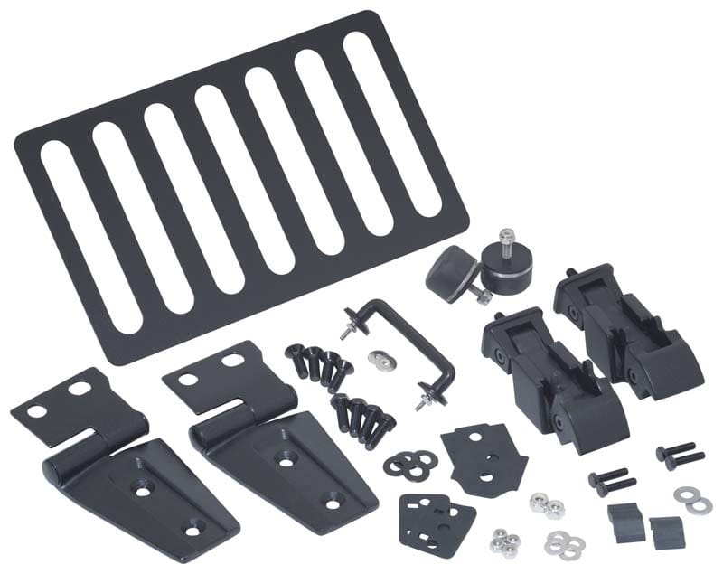 Kentrol — Kentrol 07-18 Jeep Wrangler JK Hood Kit - Textured Black