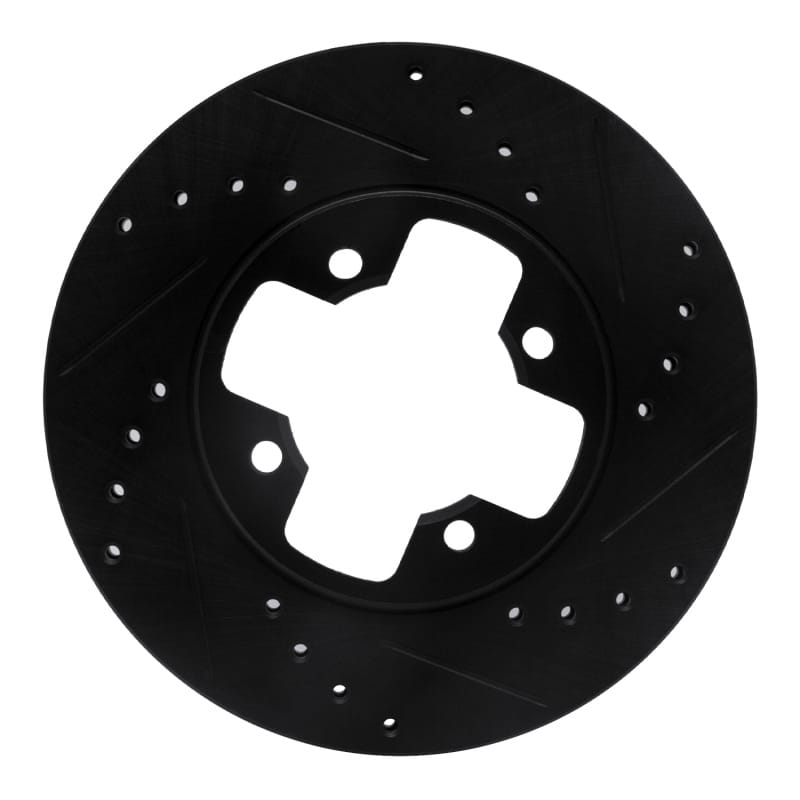 R1 Concepts — R1 79-83 Nissan 280ZX Front Right Drilled & Slotted Black Brake Rotor
R1 Brake Rotor Drill