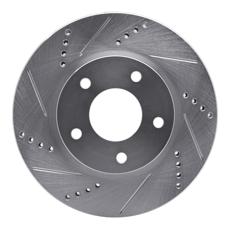 R1 Concepts — R1 07-17 Dodge CALIBER Front Left Drilled & Slotted Silver Brake Rotor
R1 Brake Rotor Drill